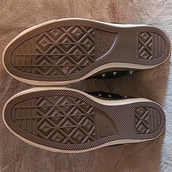 Converse CTAS High-Top Black Leather Men's Sneakers Size 12 - Picture 7 of 8